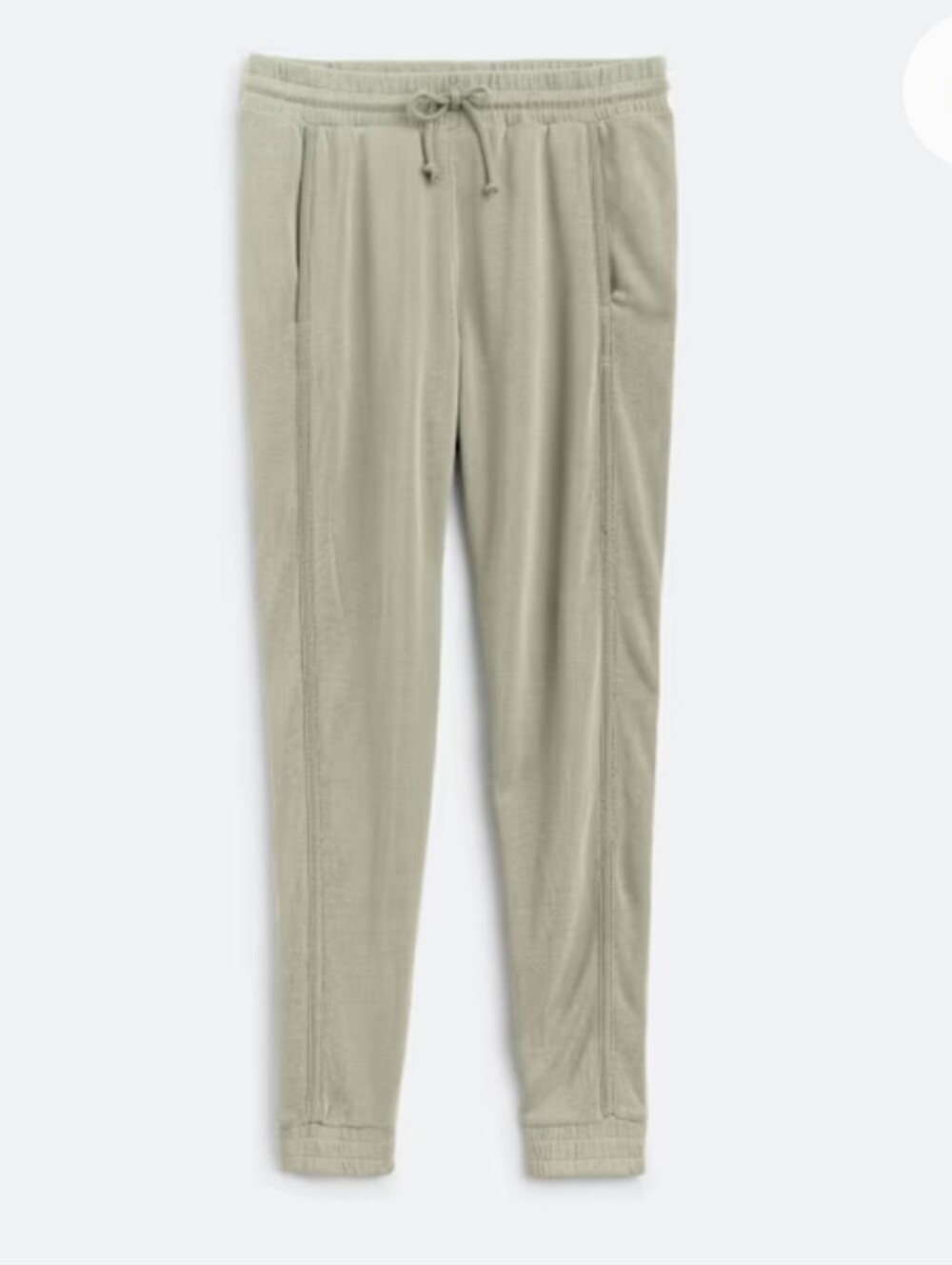 Free PEOPLE WOMENS XL Olive Drawstring Joggers with Patch Pockets - Picture 6 of 6